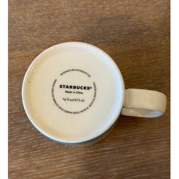 STARBUCKS ARUBA 16 oz Coffee Mug Global Collector's Series 2014 - Picture 3 of 4